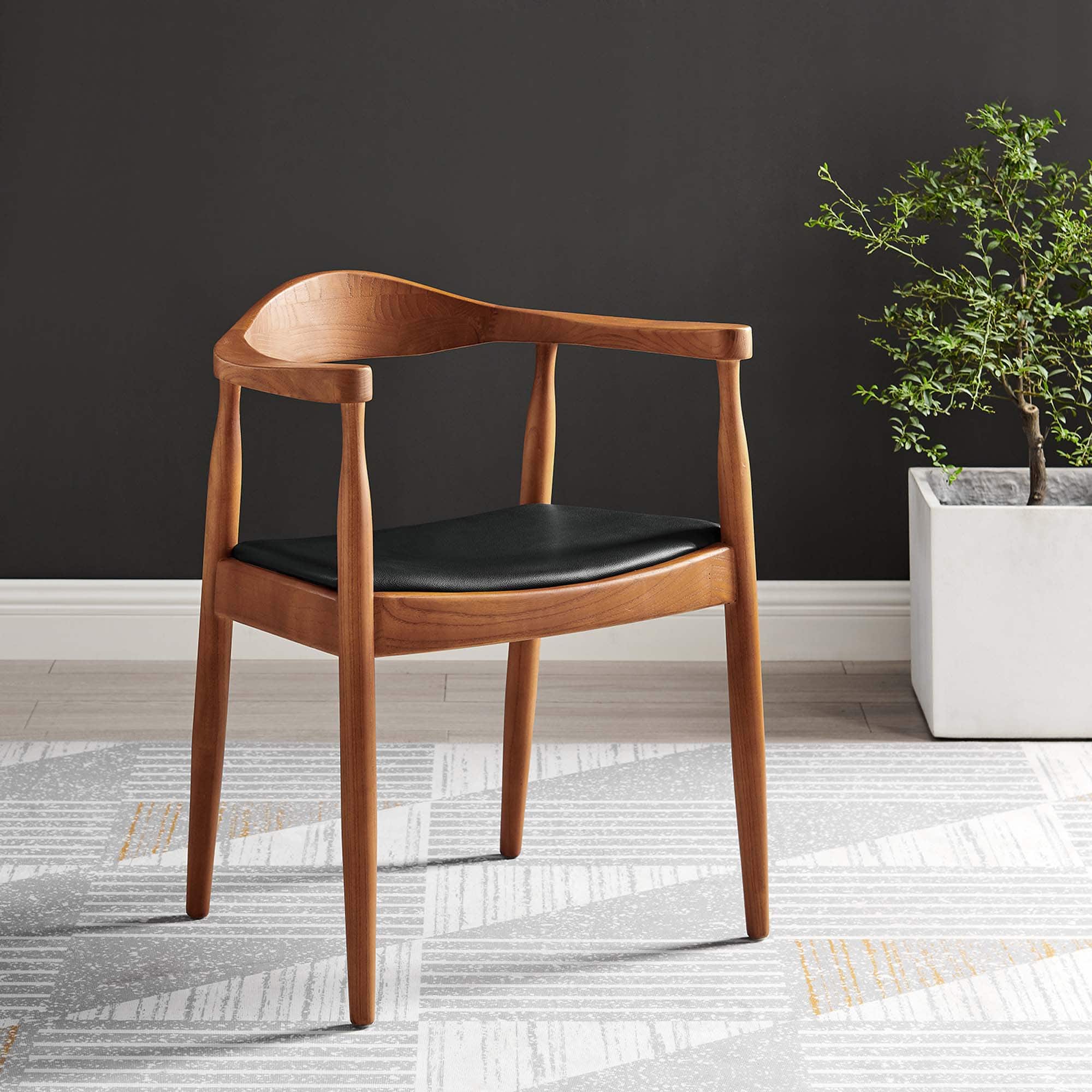 Presidential Dining Armchair by Modway - Black