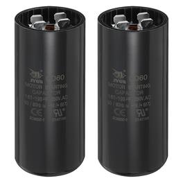 Unique Bargains - 2pcs CD60 Capacitor 161-193 Mfd, 250 VAC Run Motor Start for Electric Fan/Well Pump