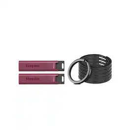 Kingston - DataTraveler Max 256GB USB Flash Drive 2 Pack with Keyrings Bundle - Red