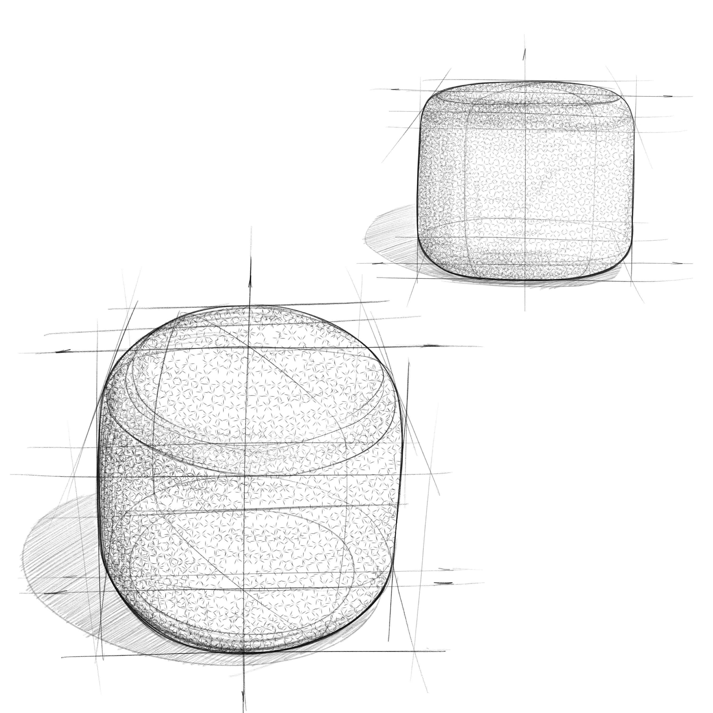 Alt View 13. Simpli Home - Bayley Round Braided Pouf - Muted Yellow and Natural.