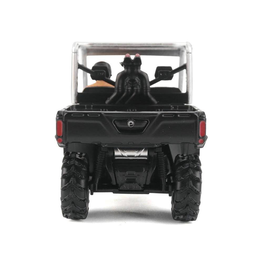 Back. BRP Models - Can-Am Defender XMR Silver Metallic and Black with Driver Figure 1/32 Diecast Model by BRP Models - Silver Metallic and Black.