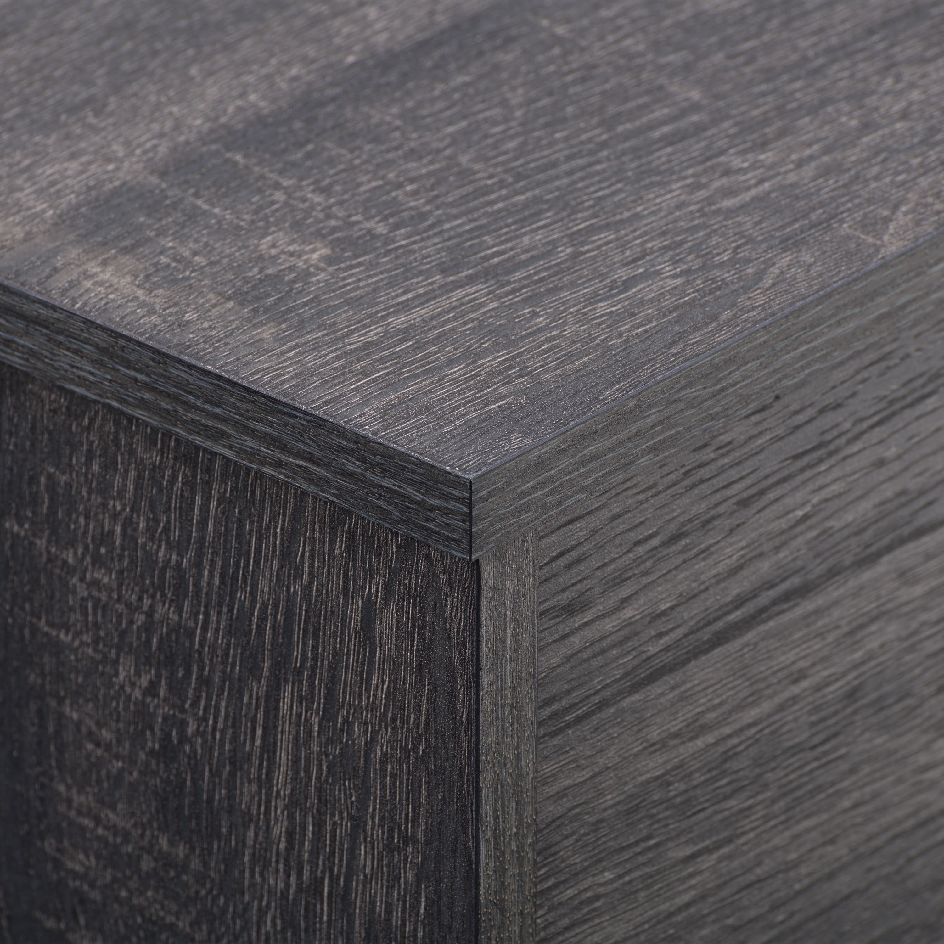 Alt View 14. CorLiving - Hollywood Collection TV Stand with Open and Closed Cabinets for Most TVs up to 85" - Dark Gray.