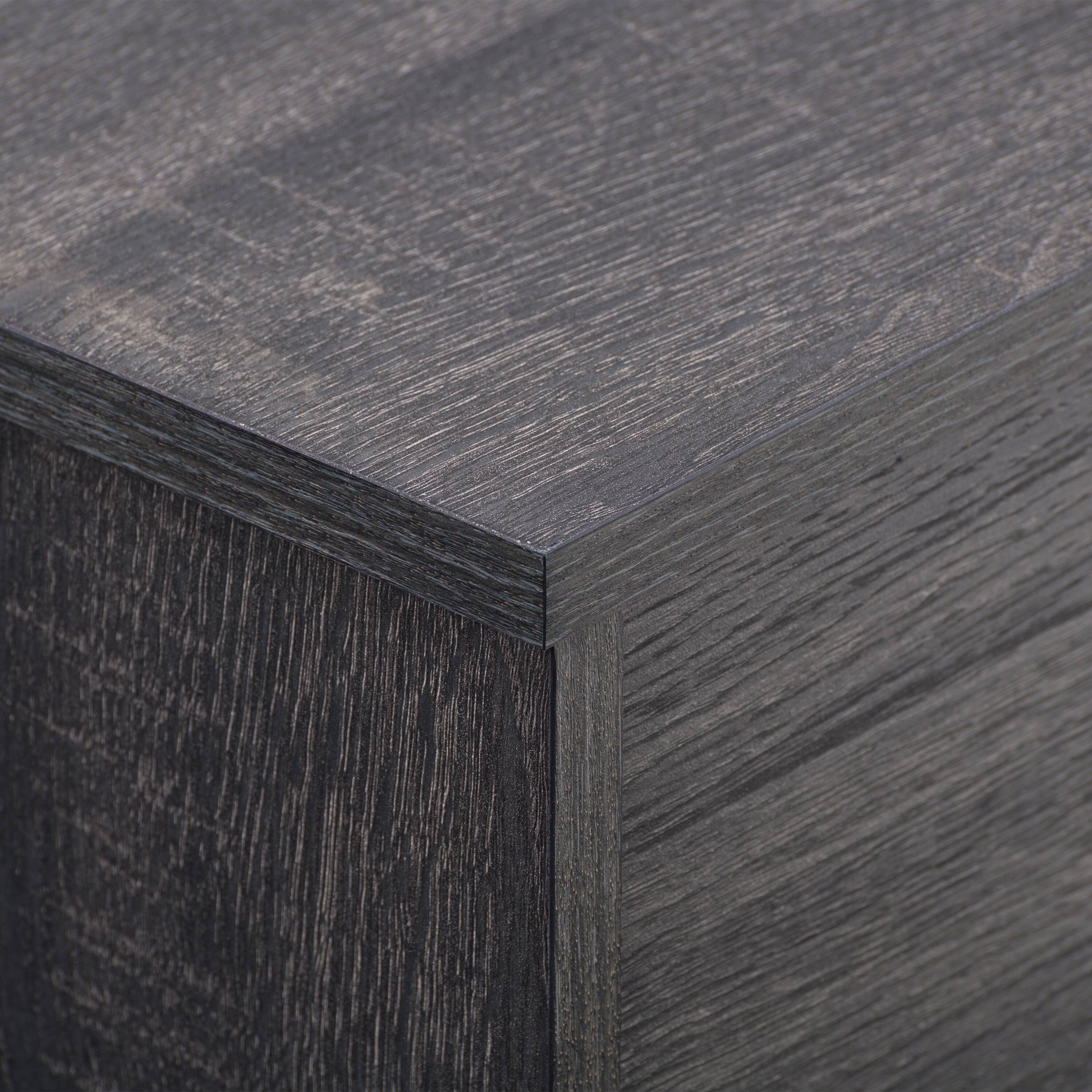 Alt View 14. CorLiving - Hollywood Collection TV Stand with Open and Closed Cabinets for Most TVs up to 85" - Dark Gray.