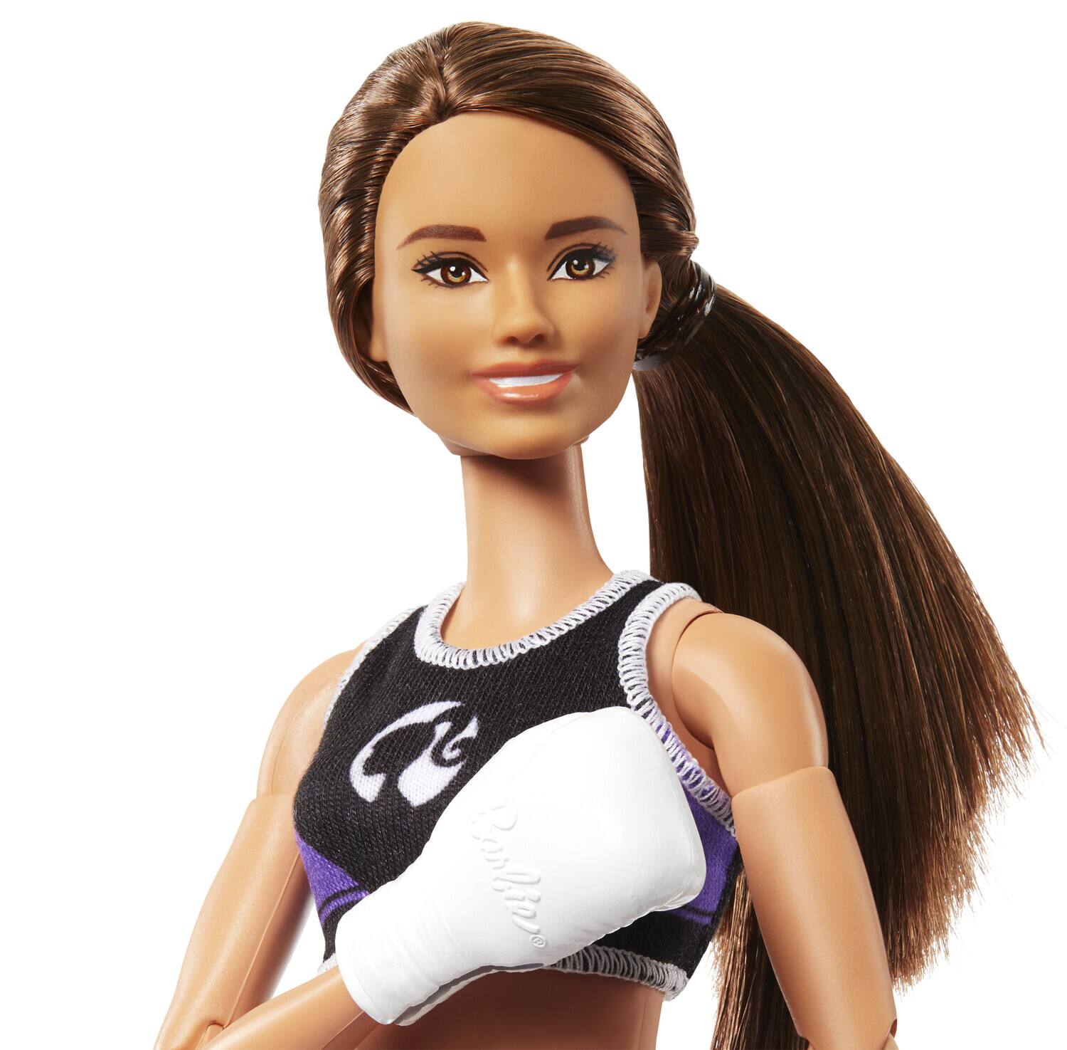 Alt View 3. Mattel - Barbie Made to Move Boxer Doll   - Collectibles - Multicolor.