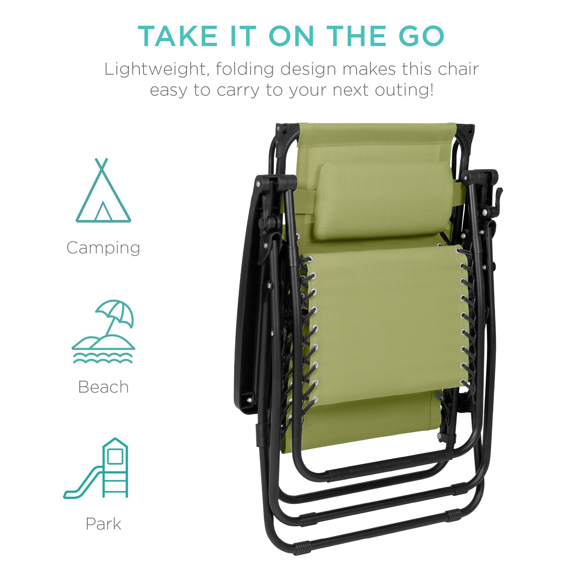 TAKE IT ON THE GO

Lightweight, folding design makes this chair easy to carry to your next outing!

Camping  
Beach  
Park