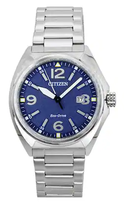 Citizen - Eco-Drive Stainless Steel Dial AW1571-76L 100M Men's Watch - Blue