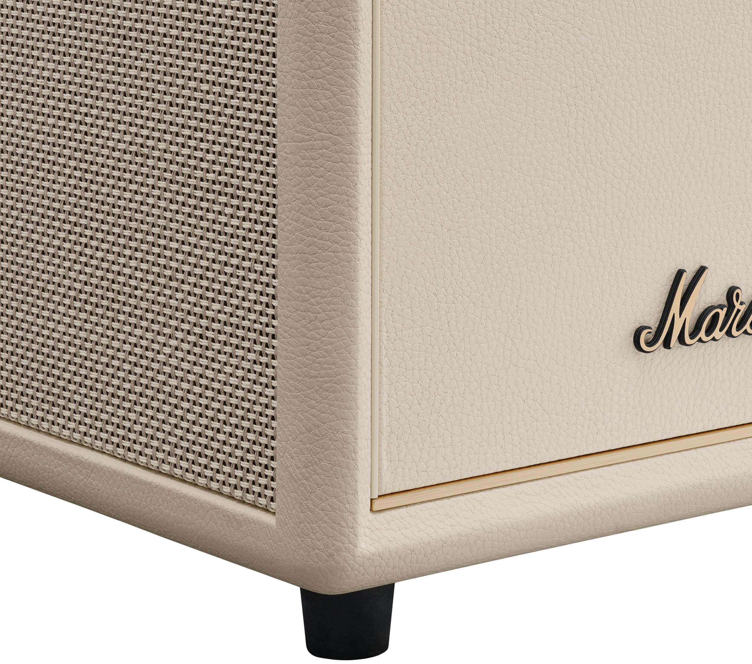 Alt View 5. Marshall - Heston Sub 200 Subwoofer with Deep Bass and Bluetooth LE Connectivity for TV / Movies / Music - Cream.