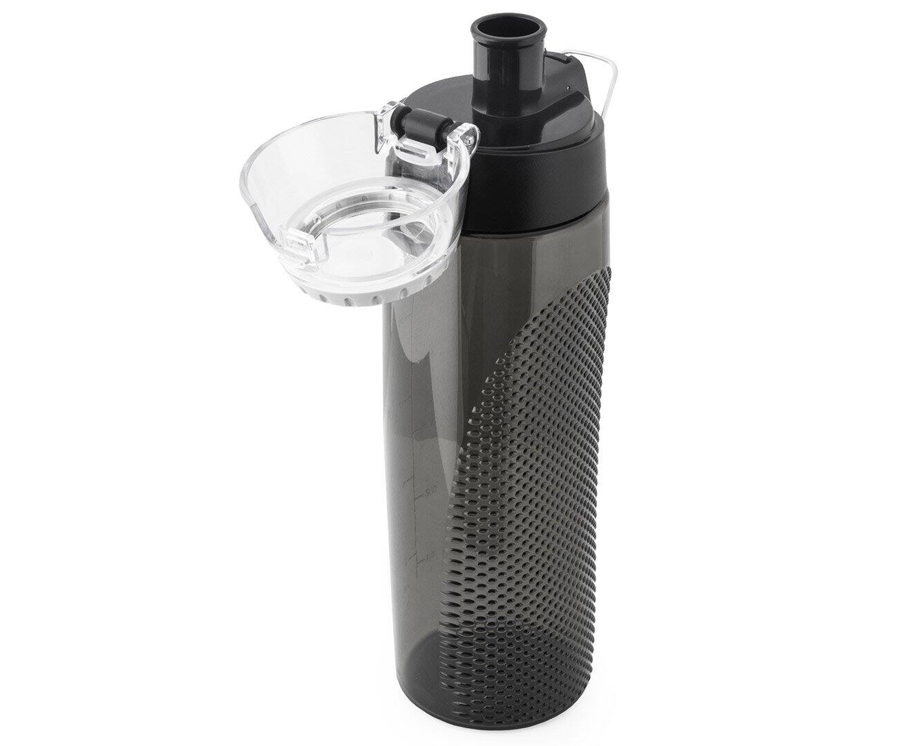 Alt View 4. Thermos - Thermos 24 oz. Tritan Flip-Cap Water Bottle with Rotating Meter - Smoke - Gray.