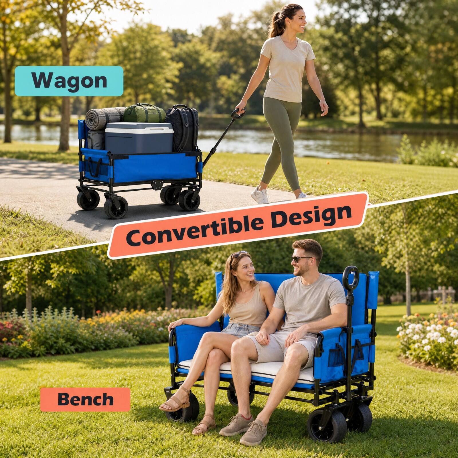Wagon  
Convertible Design  
Bench