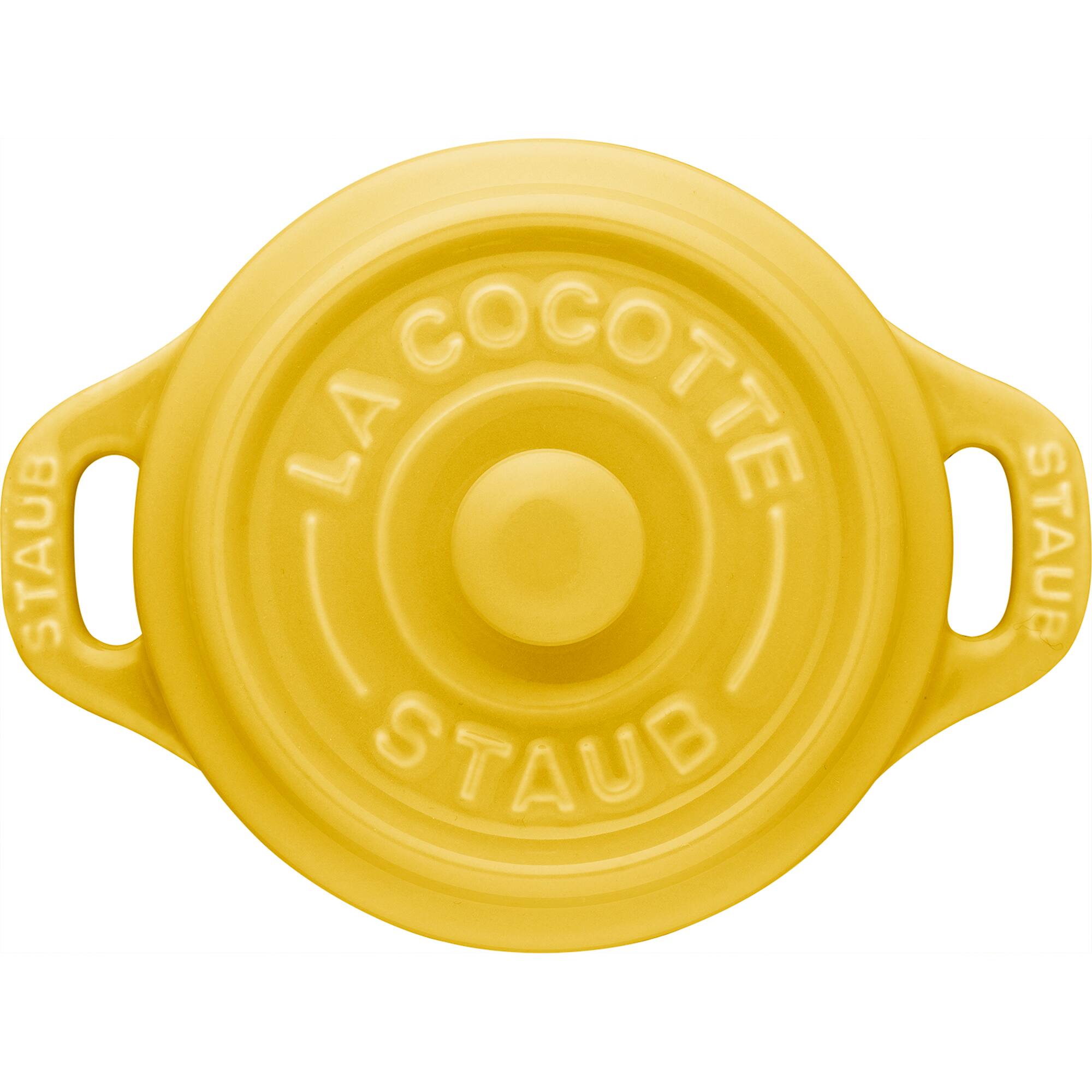 Staub - Ceramic 3-pc Mini Round Cocotte Set - Citron - Thumbnail 3