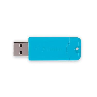 Alt View 7. Verbatim - PinStripe 64GB USB 3.2 Type-A Flash Drive, 5/Pack - Assorted Colors.
