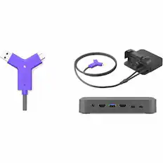 Front. Logitech - Logitech Swytch Extender Box - 1.1" Height x 4.7" Width x 4.7" Depth - Black - 1 - Black.