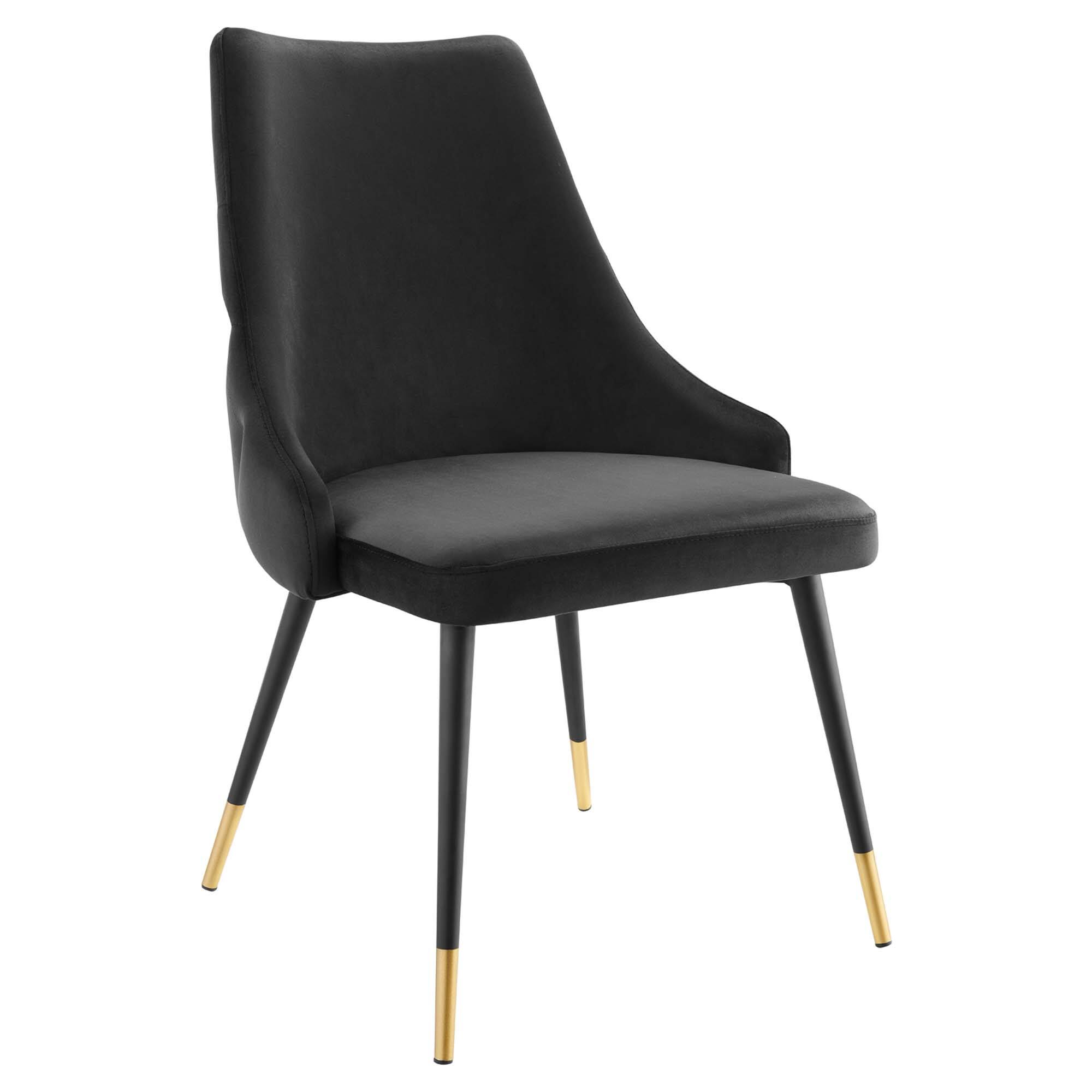 Adorn Tufted Performance Velvet Dining Side Chair by Modway - Black