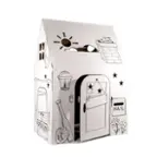 Front. Easy Playhouse - Easy Playhouse Kid's Art & Craft Blank Cardboard Clubhouse.