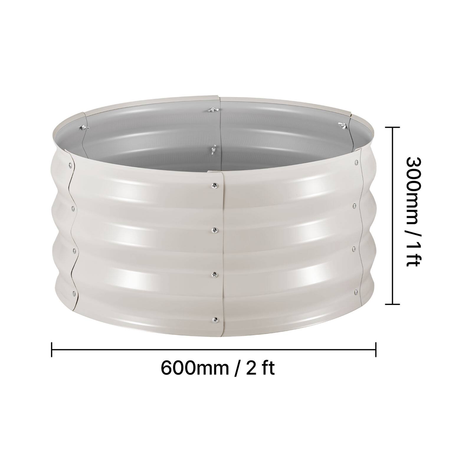 300mm / 1 ft  
600mm / 2 ft