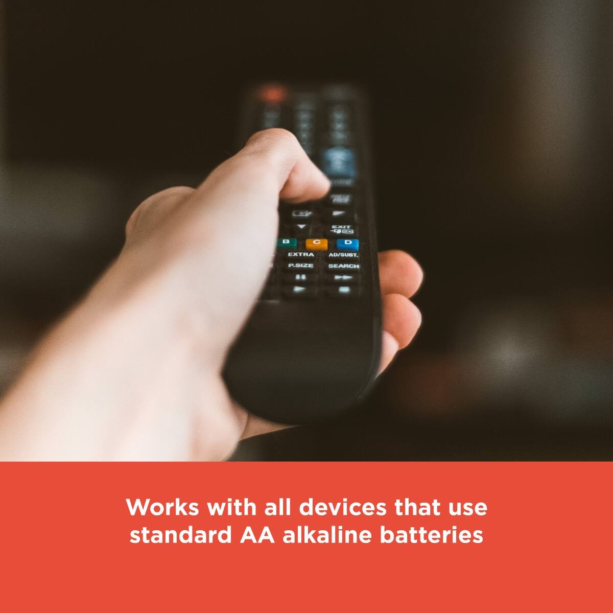 Works with all devices that use standard AA alkaline batteries