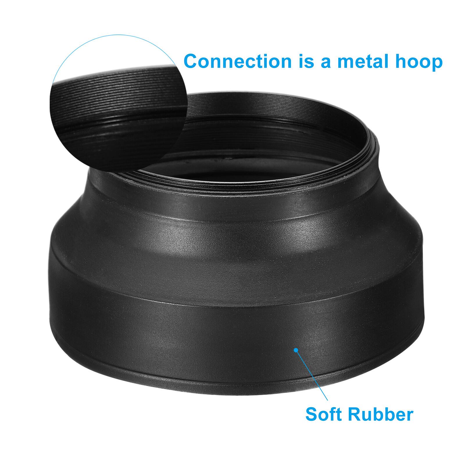 Connection is a metal hoop  
Soft Rubber