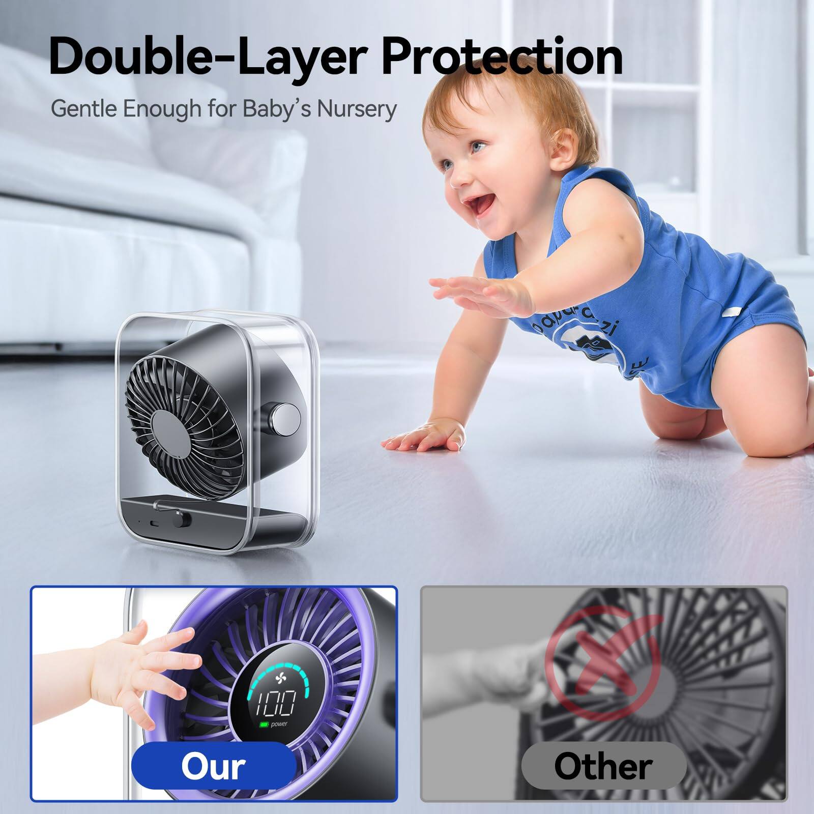 Double-Layer Protection Gentle Enough for Baby's Nursery

100% Our Other