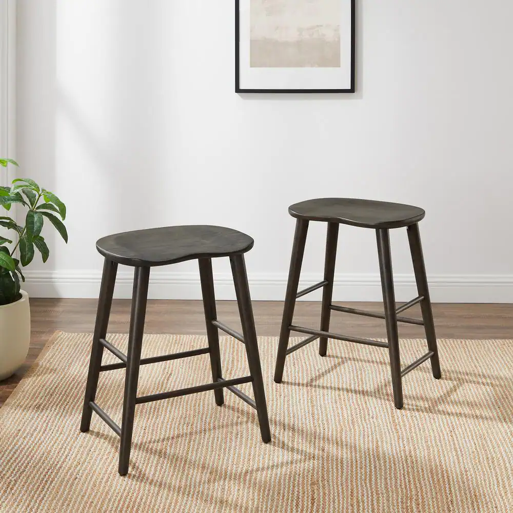 Alt View 1. Crosley Furniture - Maddox 2-Piece Counter Height Bar Stool Set - 2 Stools - Slate.