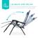 LIE BACK AND RELAX
Built with freely adjustable back and footrests so you can find and enjoy the perfect angle
160 Degrees