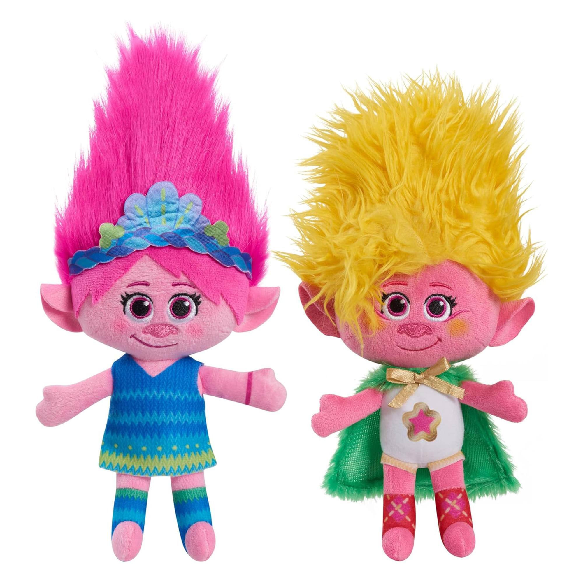 Front. Just Play - DreamWorks Trolls Band Together Poppy and Viva 8-inch Plush Set - Multi-Colored.
