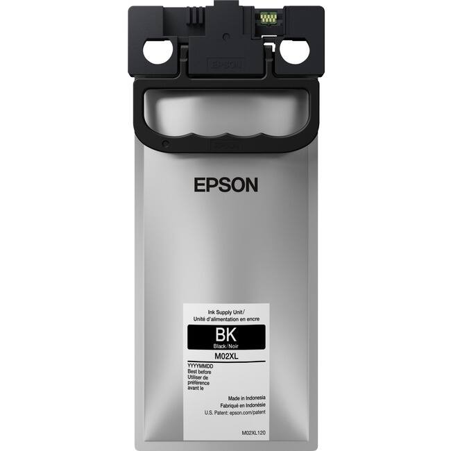 EPSON Ink Supply Unit/ Unit d'alimentation en encre BK Black/Noir M02XL

Best before Utiliser de préférence avant le YYYYMMDD

Made in Indonesia Fabriqué en Indonésie

U.S. Patent: epson.com/patent

M02XL120