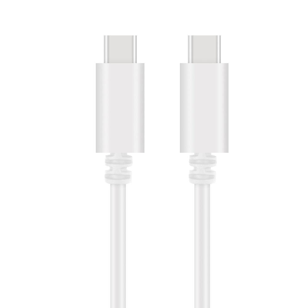 Front. OMNIHIL - White 10FT USB Type C to Type C Cable Compatible with Korg Nu:Tekt NTS-1 MKII DIY Digital Synthesizer Kit.