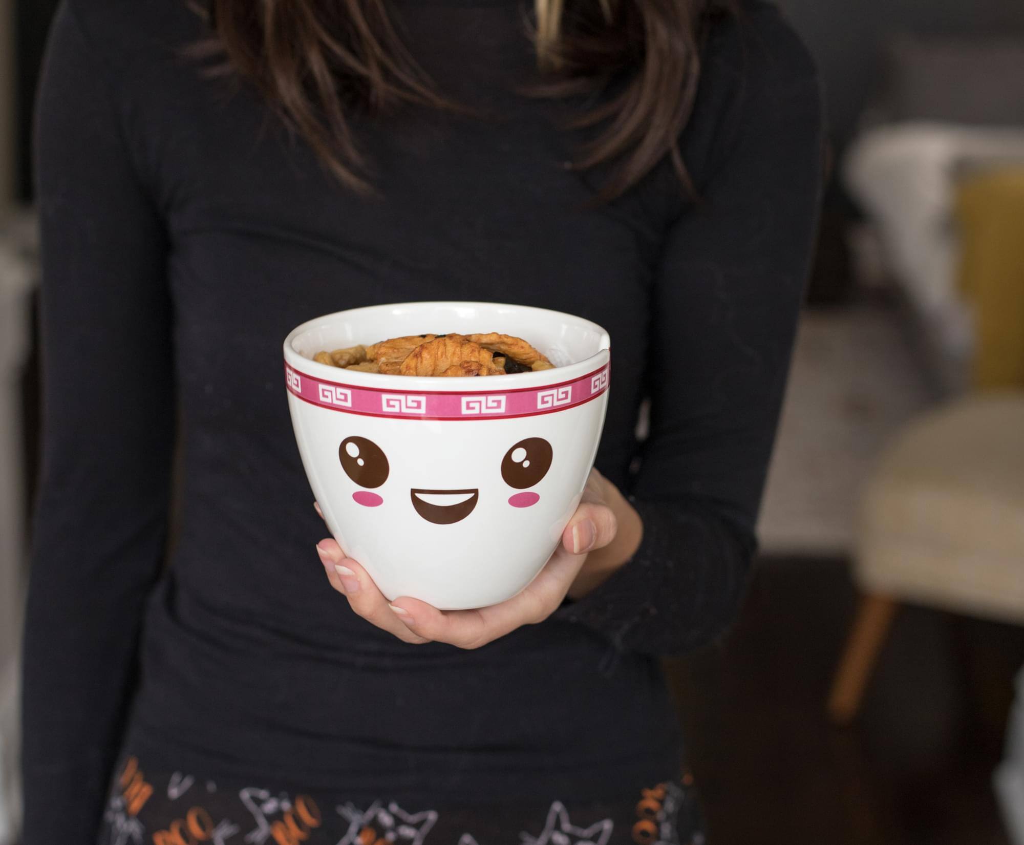 Alt View 10. Toynk - Miso Hungry Japanese Dinnerware Set | 16-Ounce Ramen Bowl and Chopsticks - White.