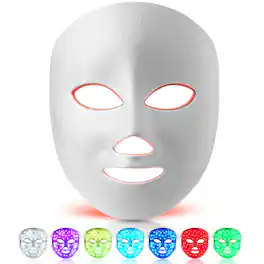 Lovery - 7-Color LED Light Therapy Facial Mask for Radiant Skin - White