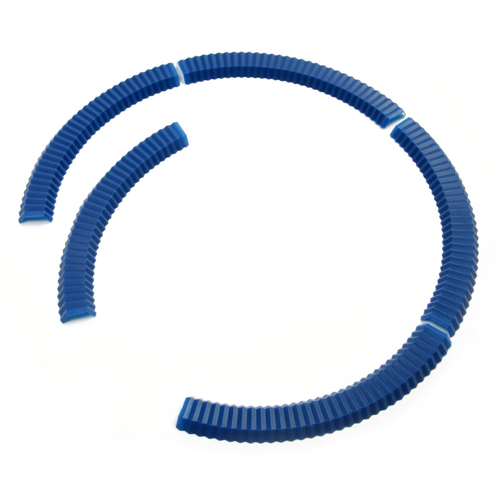 Alt View 1. Norpro - Silicone Pie Crust Shields – 5-Piece Adjustable Set, Blue - Blue.