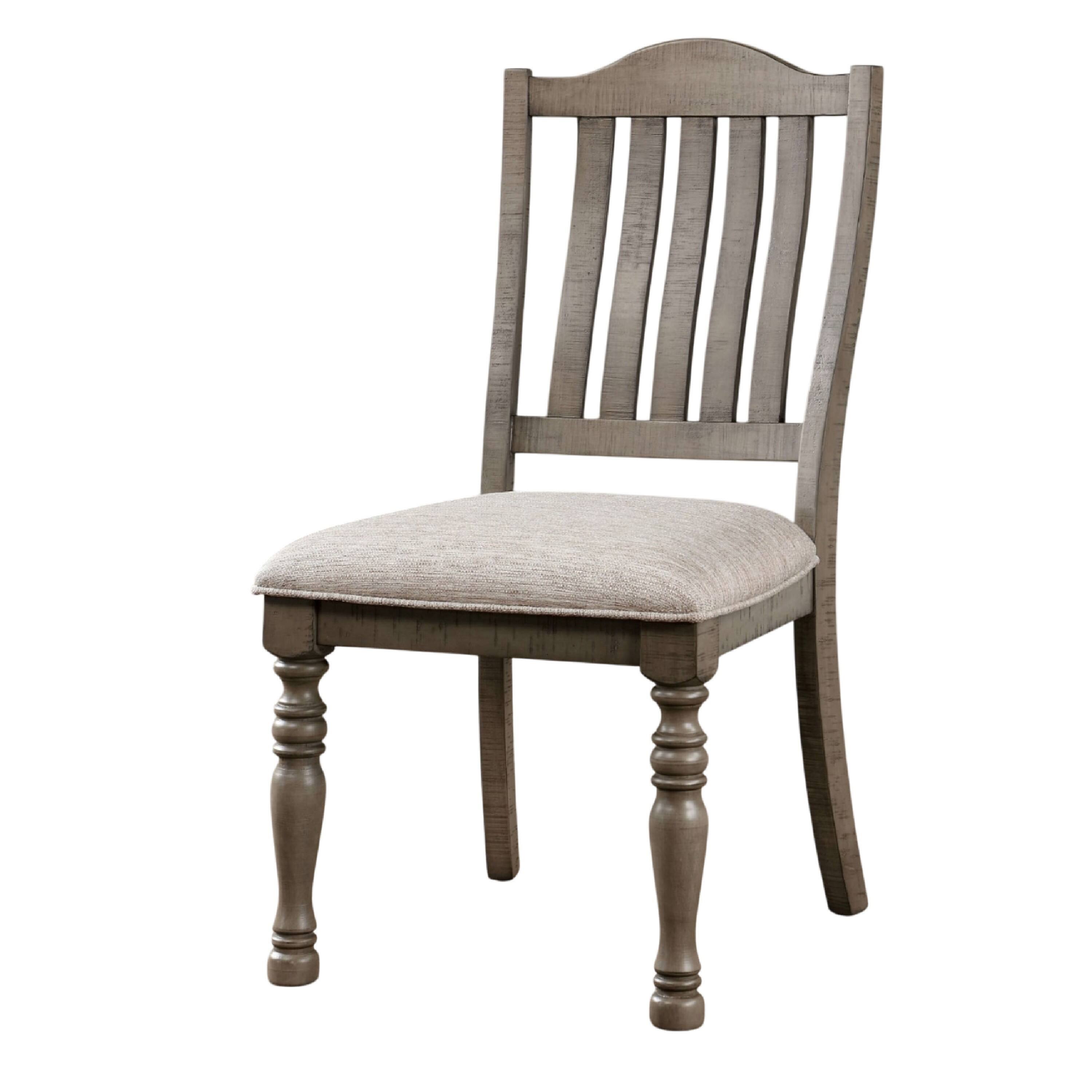 Alt View 1. Manhattan Lane - Cay Side Dining Chair Set of 2, Turned Legs, Curved Back - Antique Gray, Gray.
