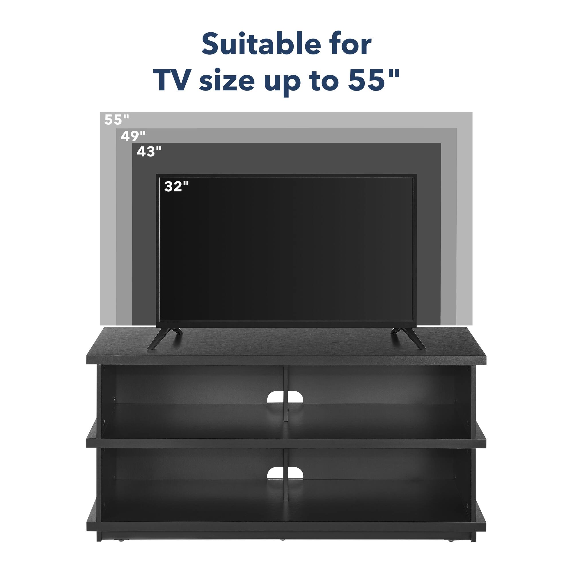Suitable for TV size up to 55" 49" 43" 32"