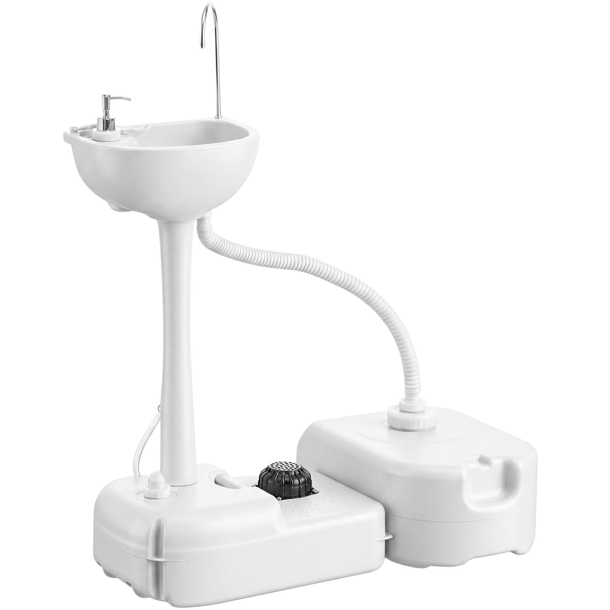 Outsunny - Outdoor Camp Hand Sink Removable Hand Washing Basin Sanitary Ware - Gray