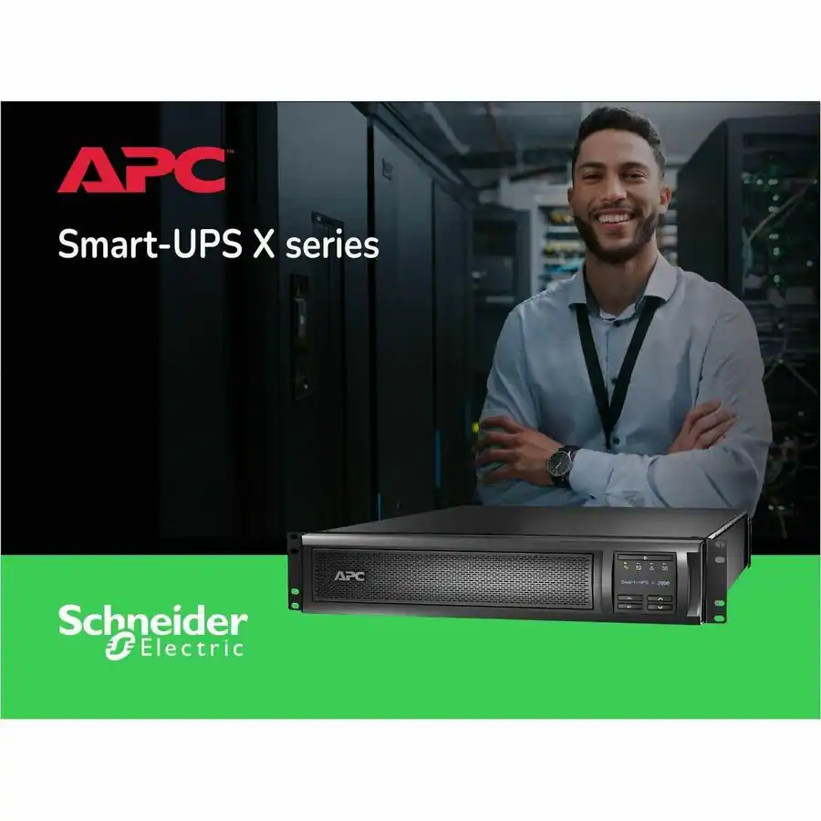 APC Smart UPS X, Line Interactive, 2000VA, Rack/tower convertible 2U ...