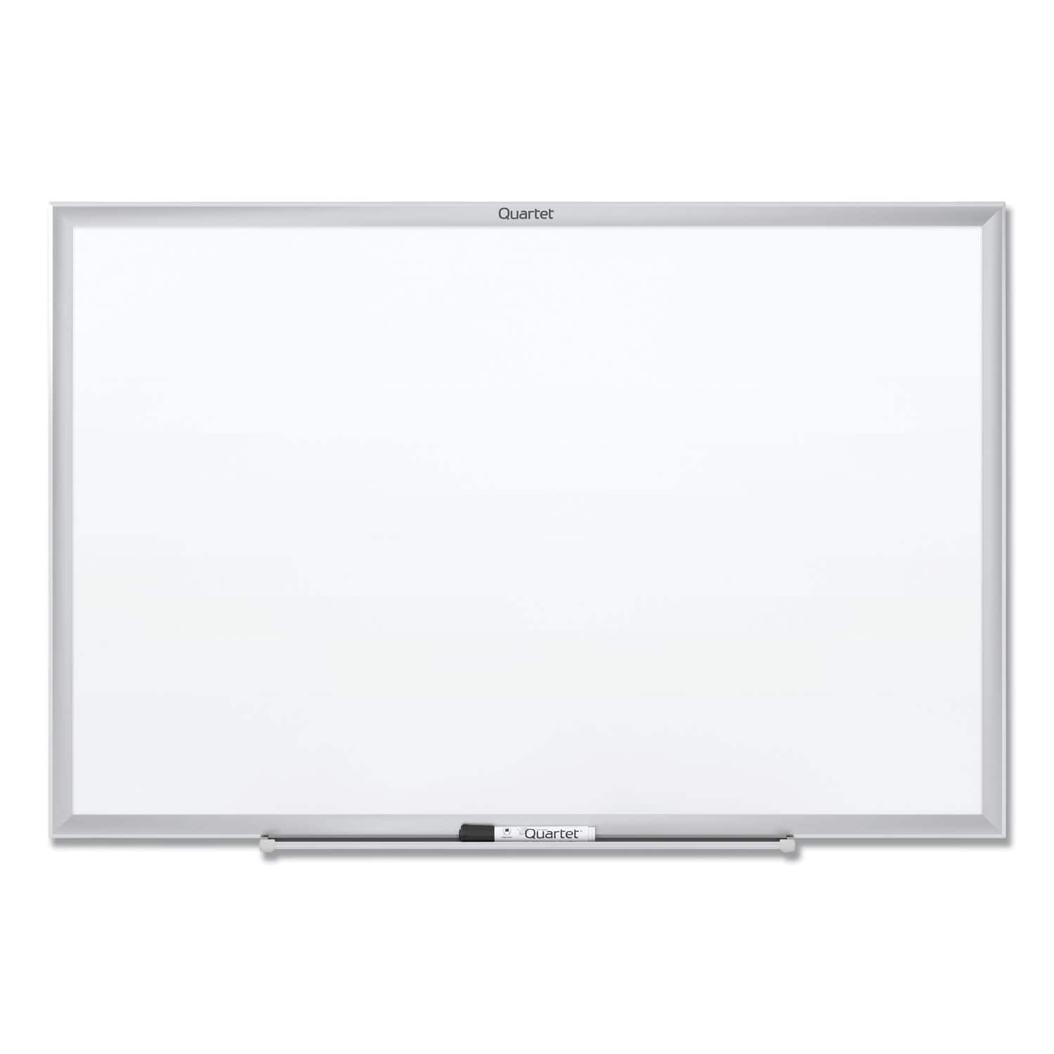 Quartet - Classic Series Total Erase Dry Erase Boards, 24" x 18", White Surface, Anodized Aluminum Frame