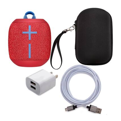Front. Ultimate Ears - Ultimate Ears WONDERBOOM 2 Bluetooth Speaker with Case + USB and Wall Charger, Radical Red - Red.