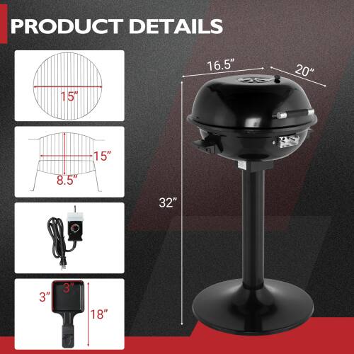 PRODUCT DETAILS

- 15"
- 16.5"
- 90°
- 20"
- 15"
- 8.5"
- 32"
- 3"
- 3"
- 18"