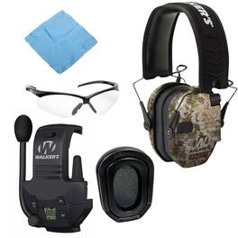 Walker’s - Walkers Razor Slim Electronic Muff Bundle - Kryptek Camo