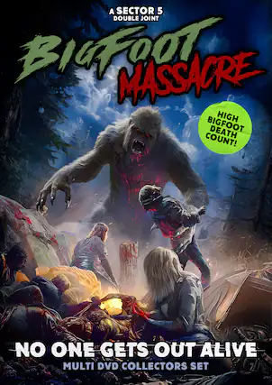 Front. Bigfoot Massacre: No One Gets Out Alive - DVD.