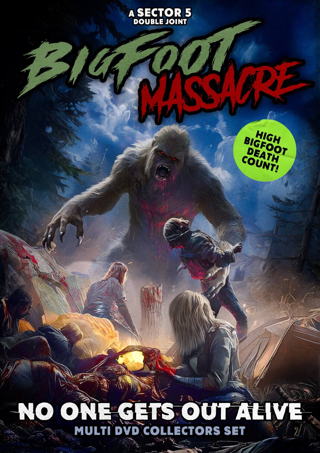 Front. Bigfoot Massacre: No One Gets Out Alive   - DVD.