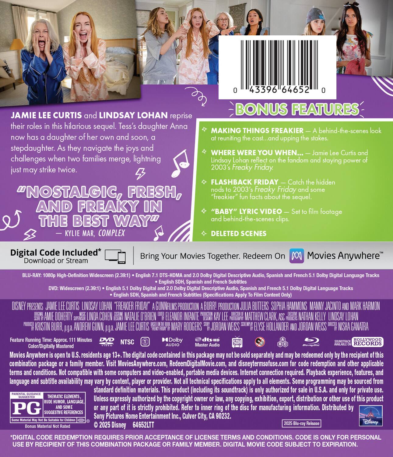 Alt View 1. Freakier Friday   - BLU-RAY.