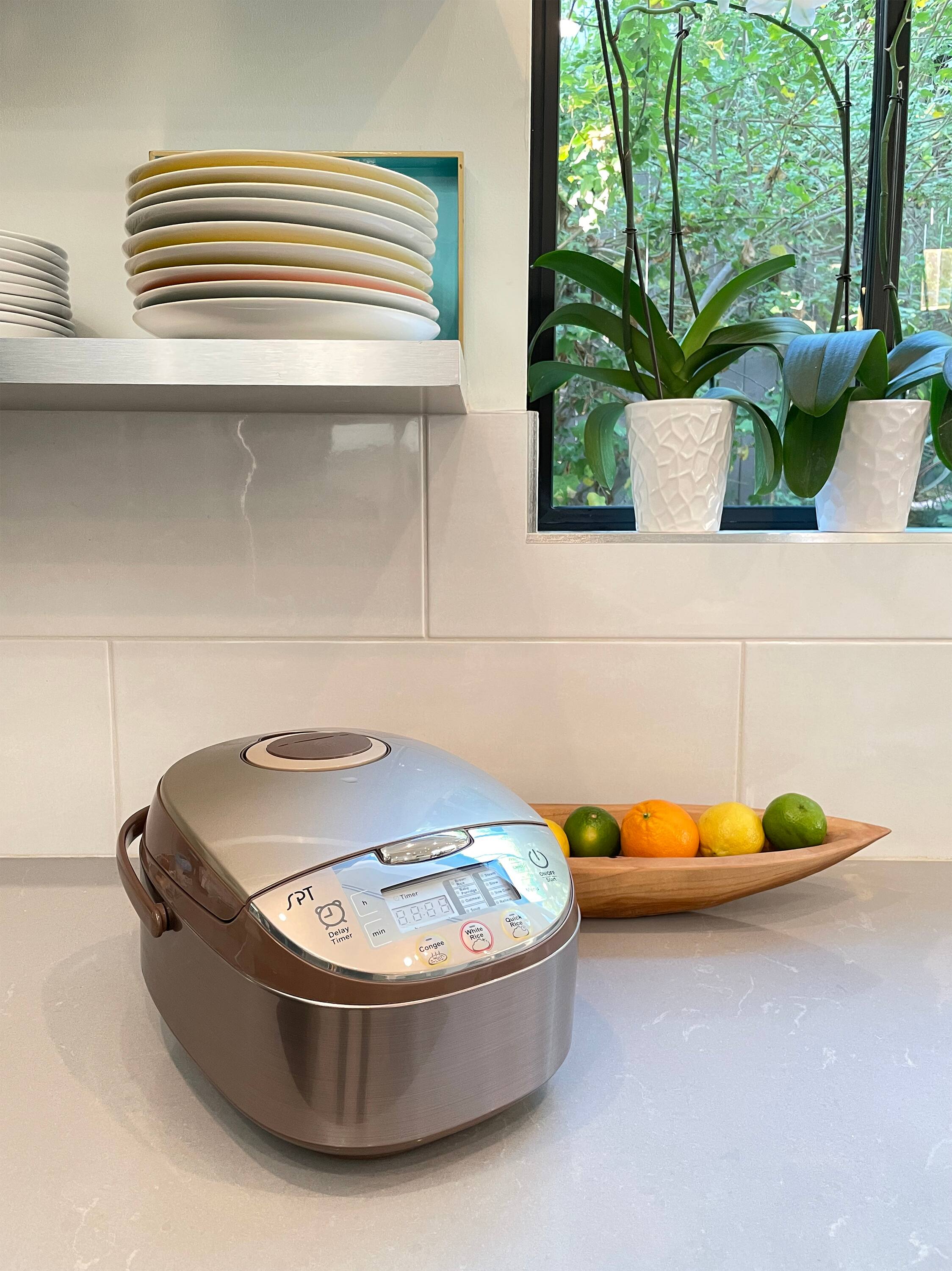 Alt View 12. Sunpentown - 10 Cups Multi-functional Rice Cooker - Brown.