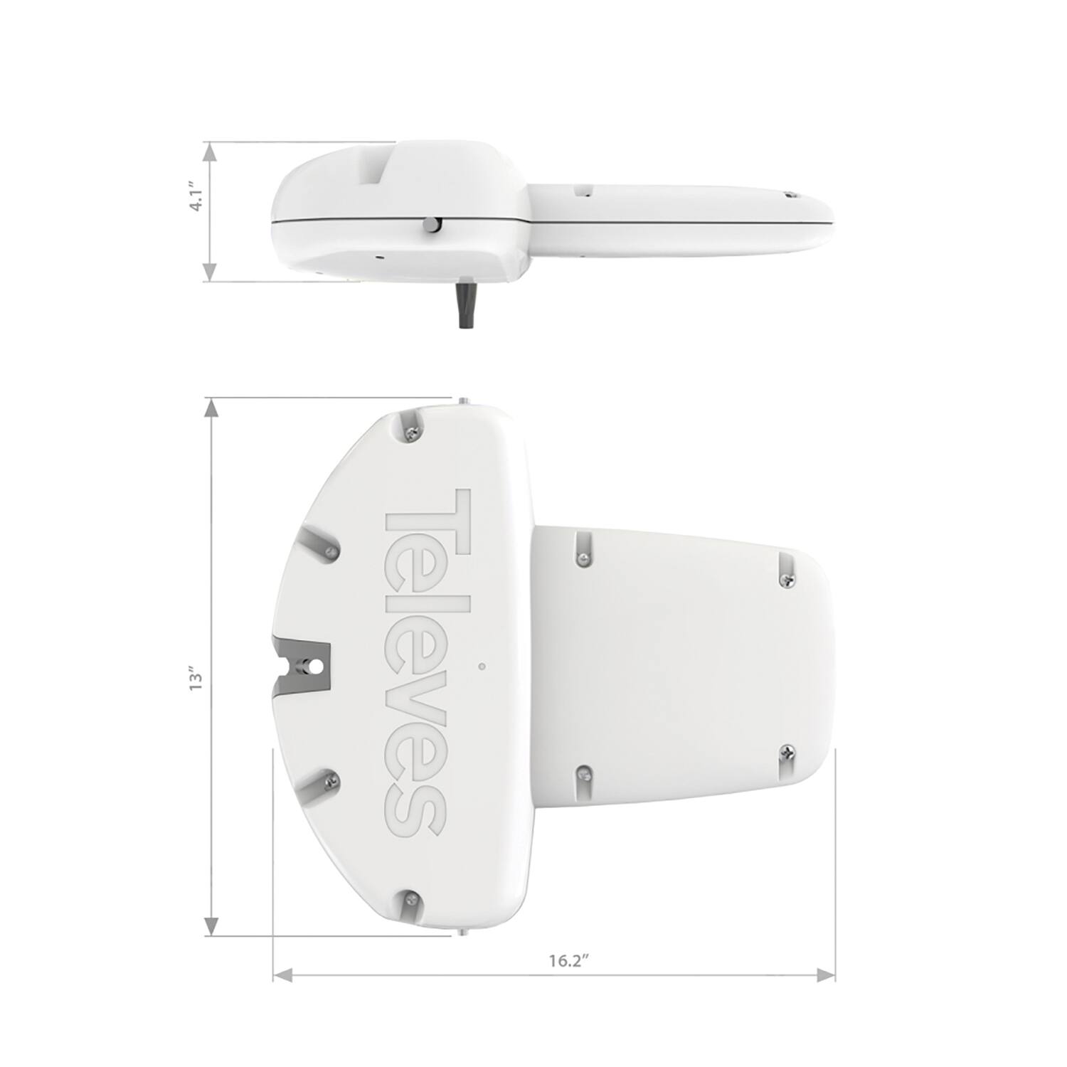 4.1"  
3"  
Televes  
16.2"