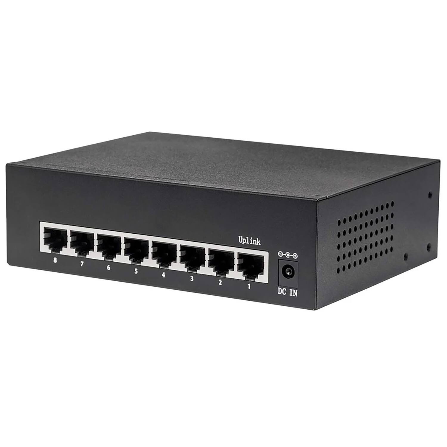 Alt View 2. Intellinet - 60-Watt 8-Port Gigabit Ethernet PoE+ Switch.