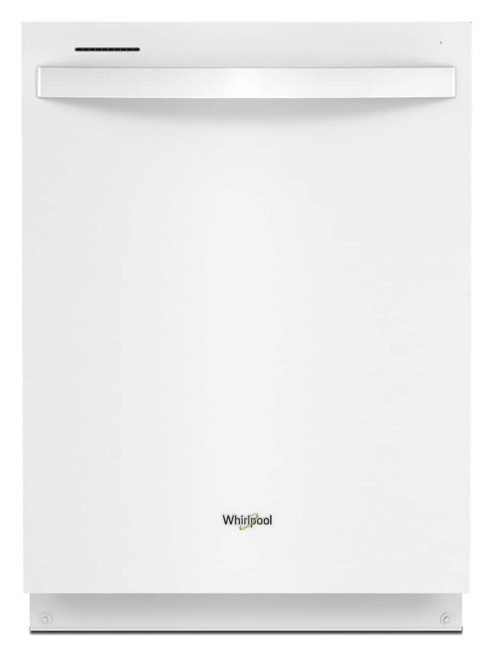 Whirlpool - 24" Top Control Built-In Stainless Steel Tub Dishwasher with Large Capacity Tall Top Rack and 50 dBA - White