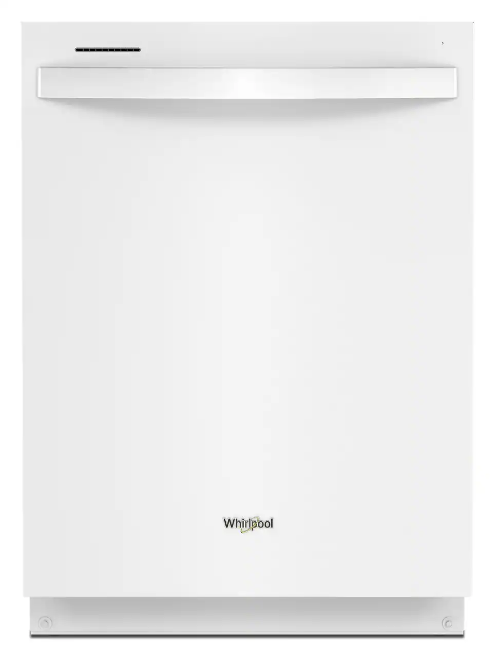 Whirlpool - 24" Top Control Built-In Stainless Steel Tub Dishwasher with Large Capacity Tall Top Rack and 50 dBA - White