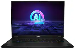 MSI - Refurbished Excellent - Stealth 18 AI Studio A1VHG-008U 18” UHD+ 120Hz Intel Ultra 9-185H 2.30 GHz 32GB DDR5 1TB SSD RTX 4080 Windows 11 Home - Black