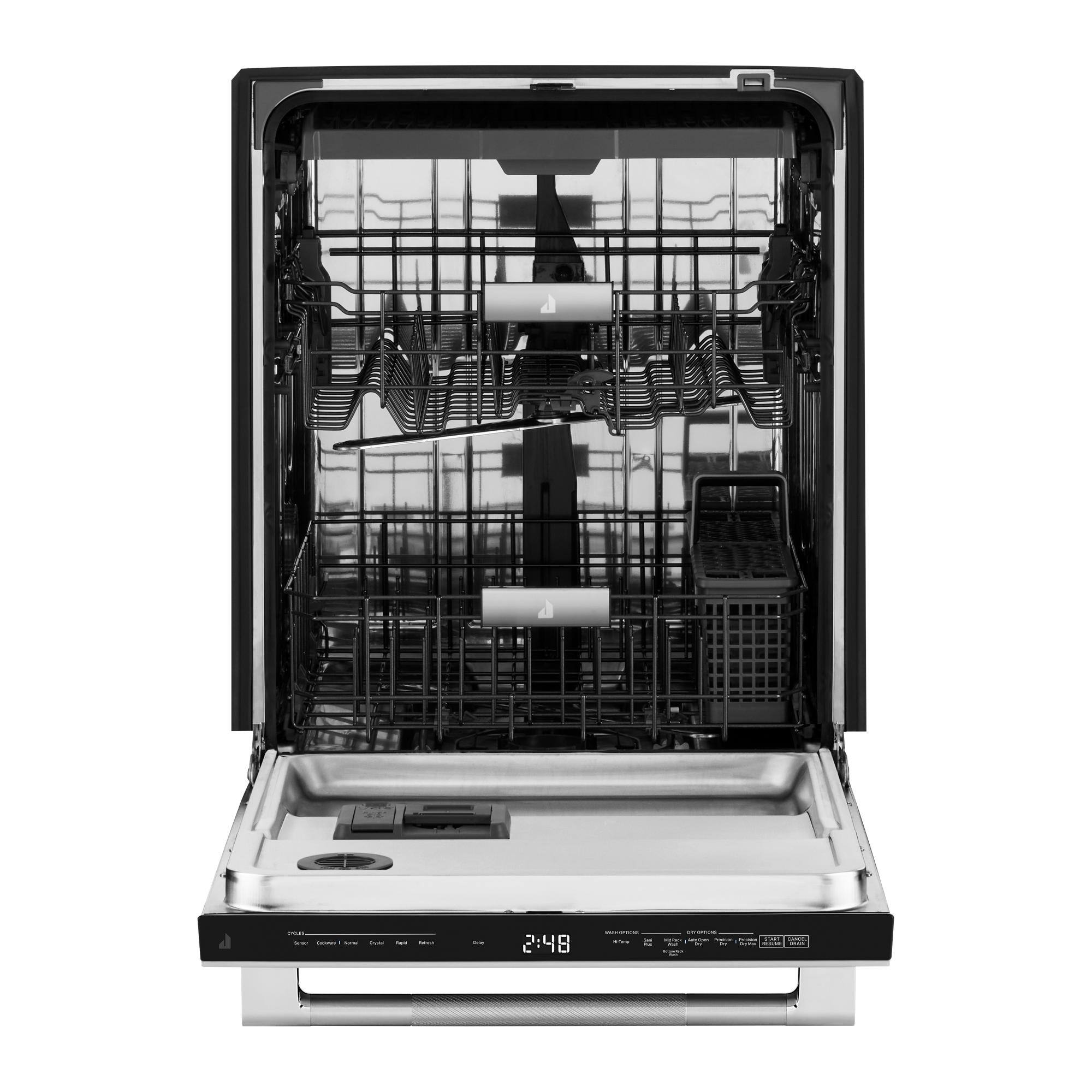 Alt View 1. JennAir - 24" Top Control Built-In Dishwasher with Precise Fit 3rd Rack for Cutlery with Plasma Coating, 39 dBA - Stainless Steel.