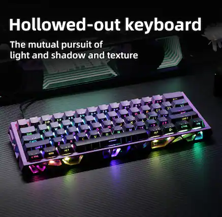 Hollowed-out keyboard
The mutual pursuit of light and shadow and texture