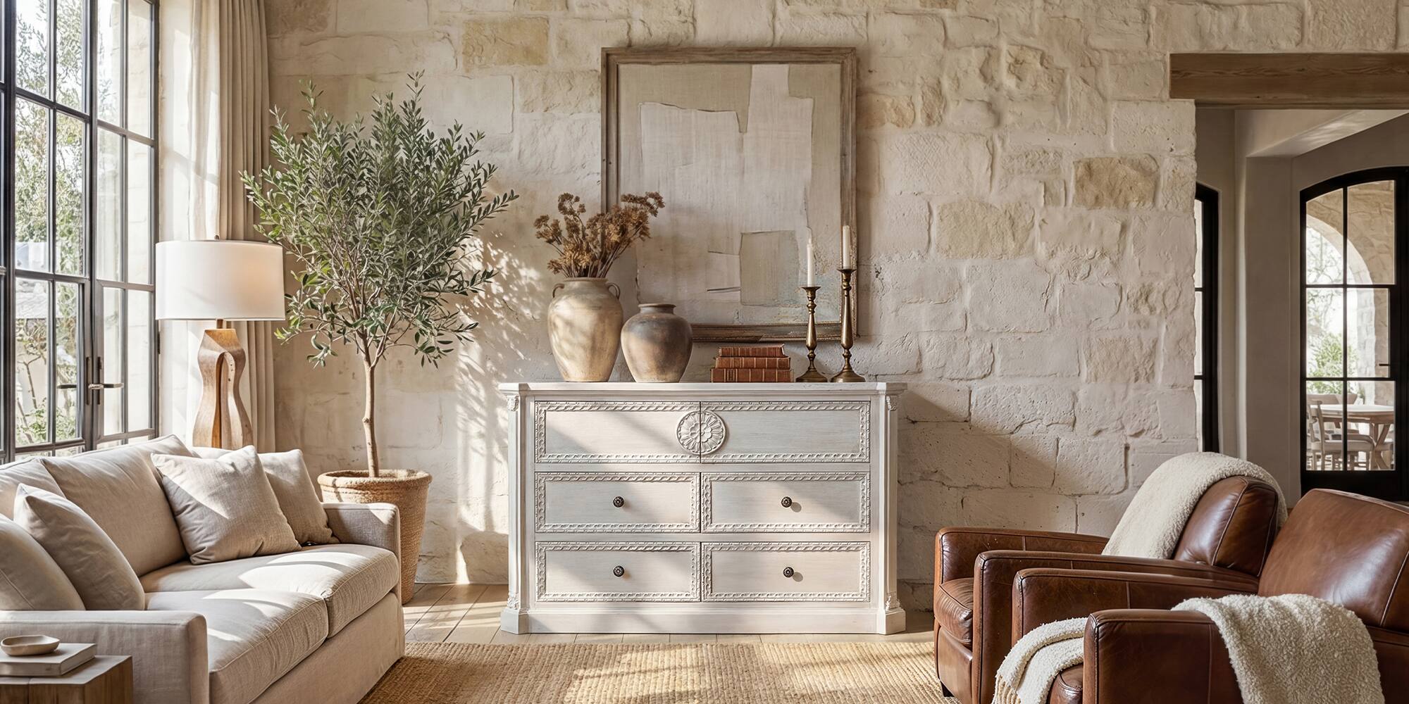 Alt View 8. Homsee - Fully Assembled Solid Wood 5 Drawer Dresser, Classic Vintage Chest of Drawers for Bedroom or Living Room - White.